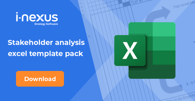 Stakeholder analysis excel template pack